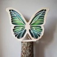 Lampy stojące - Lampka nocna dla dzieci zielony motylek - miniaturka - grafika 1