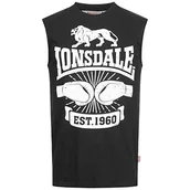 Koszulki męskie - Lonsdale Męski T-shirt Cleator czarny czarny L 117016 - miniaturka - grafika 1