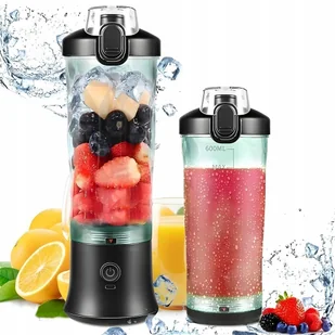 CoolStaff Blender Przenośny Bezprzewodowy Czarny - Blendery kielichowe - miniaturka - grafika 1