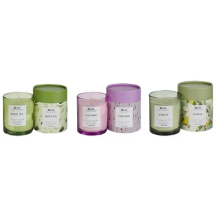 3 świeczki zapachowe sojowe biała herbata/lawenda/jaśmin COLORFUL BARREL - Aromaterapia - miniaturka - grafika 1