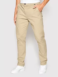 Spodnie męskie - Hurley Spodnie materiałowe Worker Icon MPT0000990 Beżowy Slim Fit - grafika 1