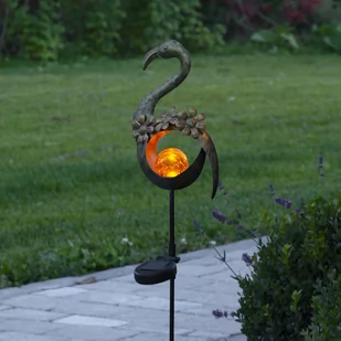 Lampa solarna LED Melilla Bird kształt flaminga - Lampy ogrodowe - miniaturka - grafika 1