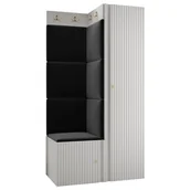 Meble do przedpokoju - Garderoba frezowana, meble do przedpokoju, panele tapicerowane PANAMA 14 - miniaturka - grafika 1