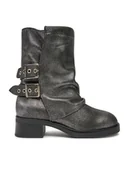 Botki damskie - Steve Madden Botki Bonfire SM11003415 Srebrny - miniaturka - grafika 1