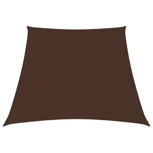 vidaXL Trapezowy żagiel ogrodowy, tkanina Oxford, 4/5x4 m, brązowy 135849 - Parasole ogrodowe - miniaturka - grafika 1