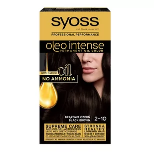 Syoss Oleo Intense 2-10 brązowa czerń - Farby do włosów i szampony koloryzujące - miniaturka - grafika 1
