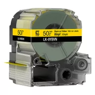 Papier do drukarek - Epson LK-9YBVN taśma 50 mm, czarny na żółtym, oryginalna - miniaturka - grafika 1