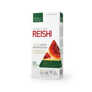 MEDICA HERBS Reishi (Wsparcie odporności) 60 Kapsułek - Zioła - miniaturka - grafika 1