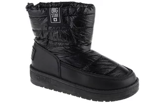 Śniegowce damskie - Big Star Kid's Shoes KK374220, dla dziewczynki, śniegowce, Czarne - grafika 1