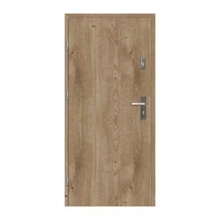 PERFECT DOOR Drzwi wewnętrzne wejściowe Basic Set Dąb Wiosenny 90 lewe - Drzwi zewnętrzne - miniaturka - grafika 1