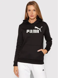 Puma Bluza Essentials Logo 586788 Czarny Regular Fit - Bluzy damskie - miniaturka - grafika 1