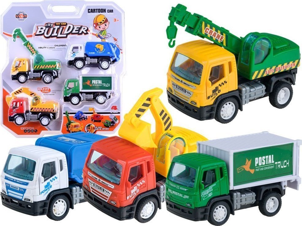 Jokomisiada Zestaw autek AUTKA BUDOWLANE dźwig wywrotka ZA2103