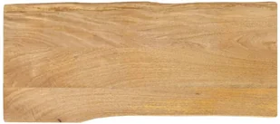 vidaXL Blat stołu, 80x40x2,5 cm, naturalna krawędź, lite drewno mango - Stoły - miniaturka - grafika 1
