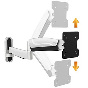RICOO Uchwyt ścienny do monitora PC z regulacją wysokości, sprężyna gazowa, wychylny, do ekranów 15-33 cali, uchwyt ścienny S2711, uchwyt do monitora, uchwyt na ekran, VESA 75 x 75, 100 x 100 mm - Sprężyny gazowe - miniaturka - grafika 1