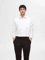 Koszule męskie - camicie uomo selected 16092939 slim-performance bright white - miniaturka - grafika 1