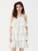 Sukienki - YAS Sukienka koktajlowa Lucia 26036503 Biały Regular Fit - miniaturka - grafika 1