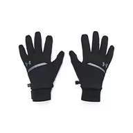 Rękawiczki - Under Armour Męskie rękawiczki z pełnym palcem męskie Ua Storm Fleece Run Gloves, czarne, 1373284-001, LG - miniaturka - grafika 1