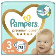 Pieluchy - Pampers Premium Care, pieluchy jednorazowe, rozmiar 3, 78 sztuk, 6kg - 10kg - miniaturka - grafika 1