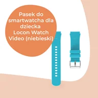 Akcesoria do smartwatchy - Pasek do zegarka dla dziecka Locon Watch Video GJD.13 (niebieski) - miniaturka - grafika 1