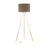 Lampy stojące - Lampa stojąca UMBERTO trójnóg E27 - złoty/brązowy - miniaturka - grafika 1