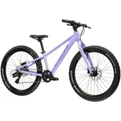 Rowery - Rower młodziezowy KROSS XPRT JR 24 cale dla dziewczynki Fioletowy - miniaturka - grafika 1