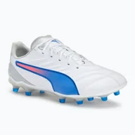 Piłka nożna - Buty piłkarskie męskie PUMA King Pro FG/AG puma white/bluemazing/flat light grey/sunset glow WYSYŁKA W 24H 30 DNI NA ZWROT - miniaturka - grafika 1