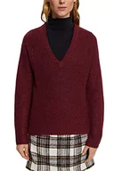Swetry damskie - ESPRIT Collection Sweter damski, 601/bordowy czerwony 2, L - miniaturka - grafika 1