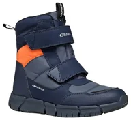 Botki damskie - Geox Boy B ABX botki chłopięce J Flexyper Boy B, Avio Fluoorange, 40 EU - miniaturka - grafika 1