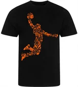 Koszulki męskie - KOSZULKA MĘSKA NADRUK DLA KOSZYKARZA NBA KOSZYKÓWKA PREZENT PREMIUM S - miniaturka - grafika 1