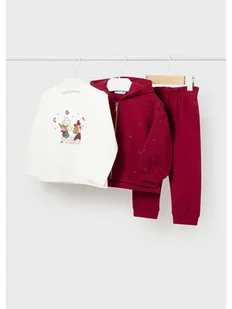 Mayoral Komplet bluza, bluzka i spodnie 2825 Czerwony Regular Fit - Komplety dla niemowląt - miniaturka - grafika 1