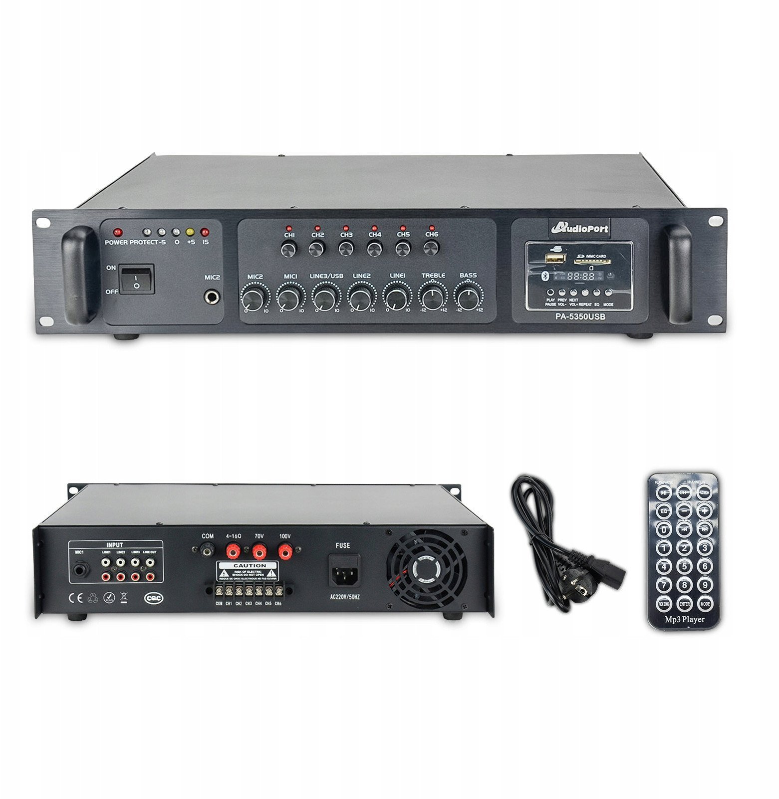 Audioport Wzmacniacz audio 350W/100V PA-5350 one size