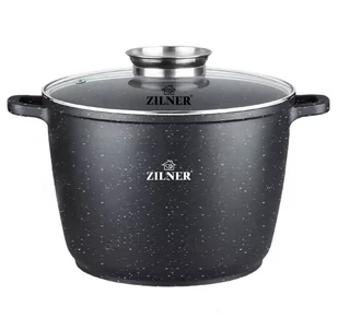 ZILNER ZILNER GARNEK MARMUROWY 6.2L 24cm WYSOKI ZILNER ZL-7009 ZL-7009 - Garnki - miniaturka - grafika 1