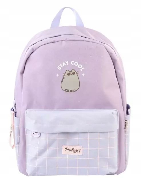 Plecak Pusheen Lila Jednokomorowy Szkolny Młodzieżowy Kot Pastele Torba