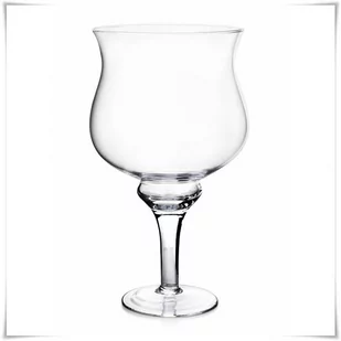 Świecznik szklany na nóżce, lampion, kielich ANKA H-30 D-16 - Świeczniki - miniaturka - grafika 1