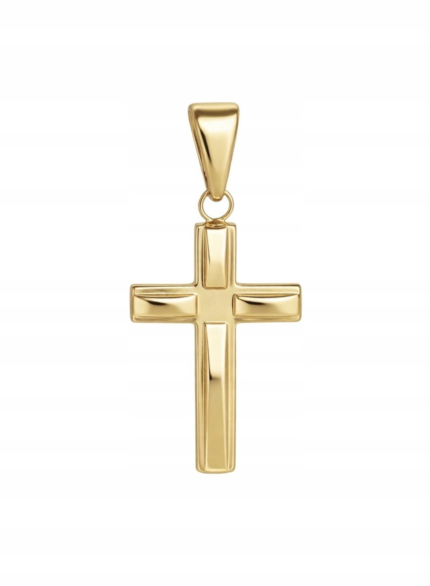 Zawieszka krzyżyk wypukły ze złota pr. 585, 14K