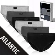 Majtki męskie - SLIPY MAJTKI MĘSKIE ATLANTIC ZESTAW 6 SZTUK KLASYCZNE BAWEŁNIANE *L - miniaturka - grafika 1
