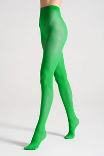 SATIN 40 Rajstopy Veneziana electric green 2 - Rajstopy - miniaturka - grafika 1