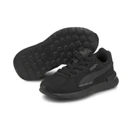 Buty dla dziewczynek - Dziecięce buty sportowe Graviton AC PUMA Black Dark Shadow Gray - miniaturka - grafika 1