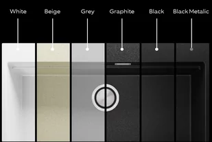 Zlew BRANDE SWIFT SLIM 410-45 GRAPHITE (grafitowy) zwijany ociekacz ROLLMATA - Zlewozmywaki - miniaturka - grafika 3