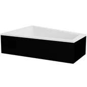 Wanny - Wanna asymetryczna czarno-biała z obudową Intima Duo Besco lewa 170x125 cm - miniaturka - grafika 1