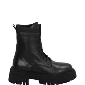 Botki damskie - Czarne sznurowane botki - Venezia - miniaturka - grafika 1