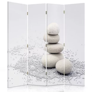 Parawan pokojowy FEEBY, Kamyki 7, Obrotowy 145x170cm 4-częściowy - Parawany Parawan pokojowy FEEBY, Kamyki 7, Obrotowy 145x170cm 4-częściowy - Parawany - miniaturka - grafika 1