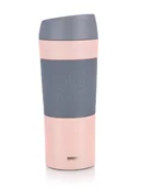 Kubki termiczne - Banquet Kubek podróżny dwuścienny MATTY 400 ml, różowy - miniaturka - grafika 1