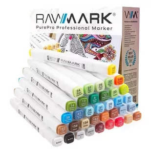 Promarkery alkoholowe purePRO 36 kolorów - Rawmark - Markery do tablic - miniaturka - grafika 1