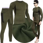 Pozostała odzież narciarska - BIELIZNA TERMOAKTYWNA ODZIEŻ TERMICZNA MĘSKA MILITARNA CIEPŁA MĘSKA roz. L - miniaturka - grafika 1