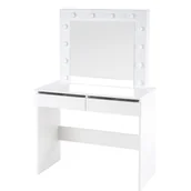 Toaletki - Hollywood Halmar Toaletka z Lustrem i Oświetleniem Halmar Biały - miniaturka - grafika 1