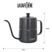 Zaparzacze i kawiarki - Szary dzbanek do kawy ze stali nierdzewnej 0,6 l La Cafetiere – Kitchen Craft - miniaturka - grafika 1