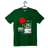 Odzież do sportów motorowych - T-shirt koszulka Mazda Miata zielona-L - miniaturka - grafika 1