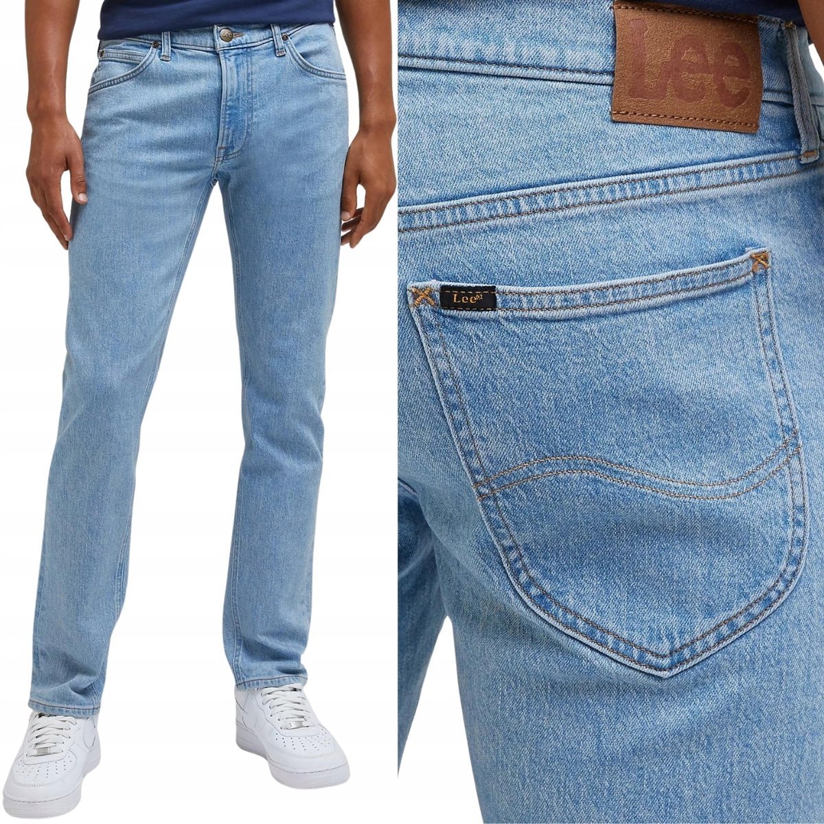 Lee DAREN Electric Dreams BLUE DżINS proste męskie spodnie jeansowe W32 L34