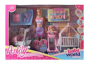 Lalka 30 cm z dziećmi i akcesoriami - Lalki dla dziewczynek - miniaturka - grafika 1